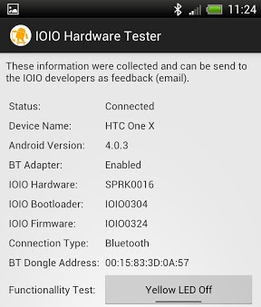 IOIO Hardwarer Tester